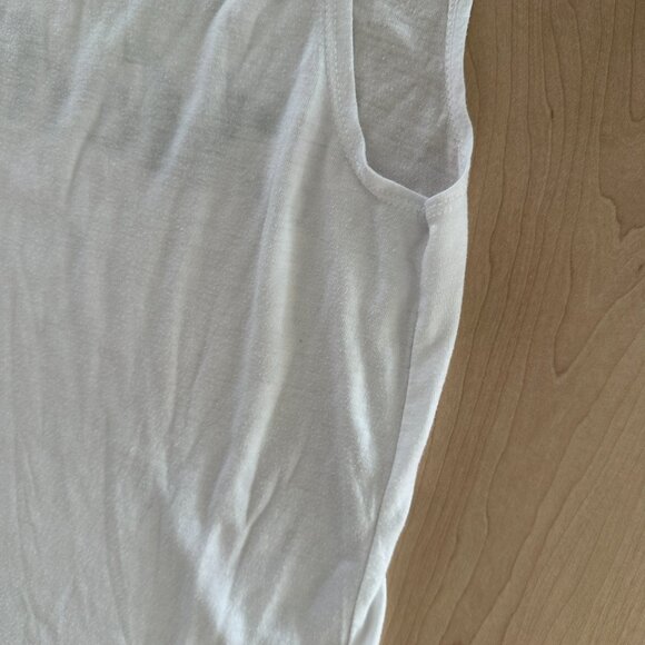 Don't Hate, Meditate. Starting On Monday -- White Tank Medium Women's GUC - Picture 6 of 8